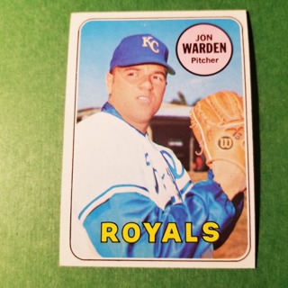 1969 - TOPPS BASEBALL CARD HI NO. 632- JON WARDEN - ROYALS