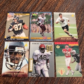 (6) Football Cards Lot (Rookie/Prospects/Draft)