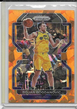 Bojan Bogdanovic 2021-22 Prizm Prizms Orange Ice #67