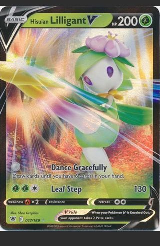 NM Ultra Rare Hisuian Lilligant V Pokemon card TCG SWSH