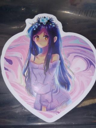 Anime one vinyl sticker no refunds regular mail only Very nice quality!