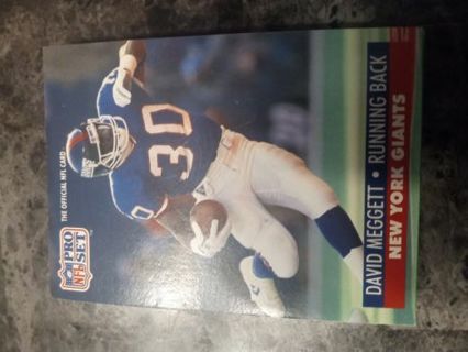 David Meggett 1991 Pro Set New York Giants