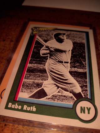 Two card lot Yankees legend Babe Ruth