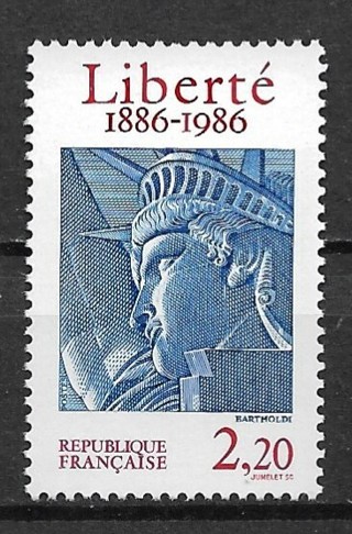 1986 France Sc2014 Statue of Liberty Centennial MNH