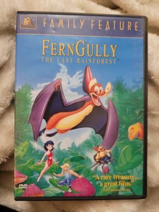 FERNGULLY DVD VERY GOOD PREOWNED CONDITION PLUS 1 MYSTERY DVD