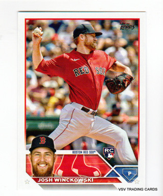 Josh Winckowski, 2023 Topps Series One ROOKIE Card #76, Boston Red Sox, (LB10)