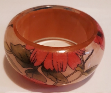 Floral Bangle Bracelet