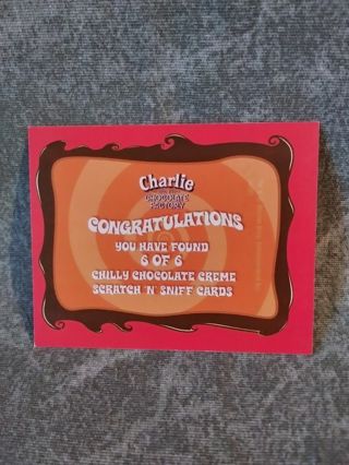 Charlie & The Chocolate Factory mini Trading Card