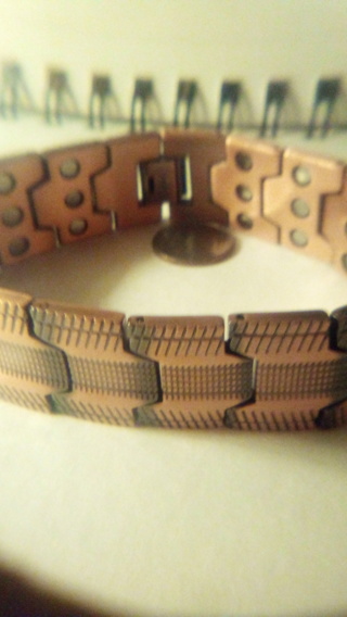 Copper , magnetic , bracelet, LG mens size