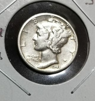 1944-D ~Silver Mercury dime ~ Winged Liberty - 90% Silver US coin