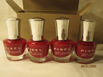 Pixel High Shine Nail Lacquer #157: You Red My Mind - Brand New box of 4