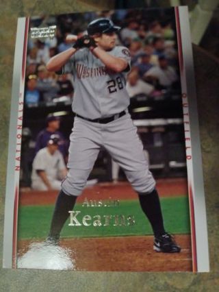 2007 UPPER DECK AUSTIN KEARNS WASHINGTON NATIONALS BASEBALL CARD# 462