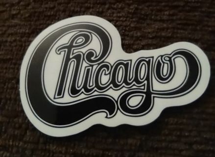 Chicago band black and white laptop computer sticker luggage suitcase water bottle PS4 Xbox