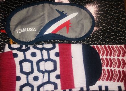 Team USA Sleepmask and Slipper Socks 2016 Olympics