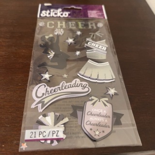 Sticko dimensional cheerleading stickers