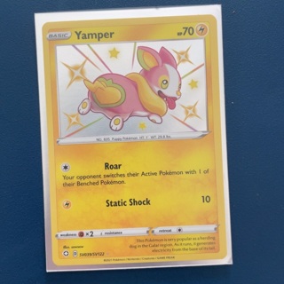 BASIC) Yamper Pokémon shinny holo