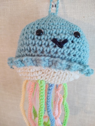 Hand Crocheted Amigurumi Jellyfish 