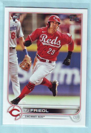 2022 Topps Series 2 TJ Friedl ROOKIE Baseball Card # 546 Reds