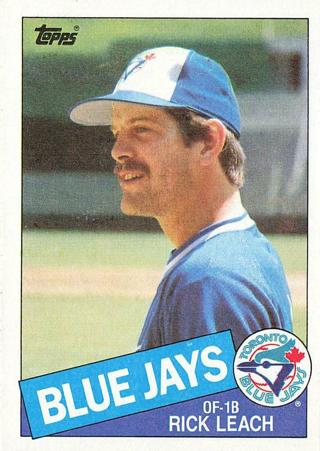 Rick Leach 1985 Topps Toronto Blue Jays