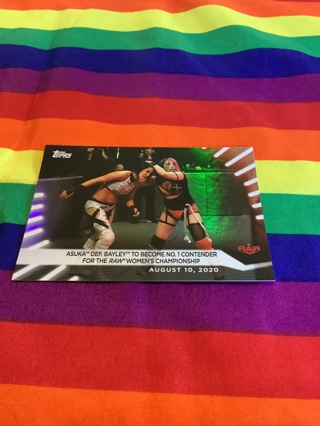 WWE 2021 Collectible Foil Wrestling Card #56 Asuka 