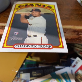 2021 topps heritage Chadwick tromp rookie baseball card 