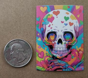 Colorful Skeleton Sticker #4