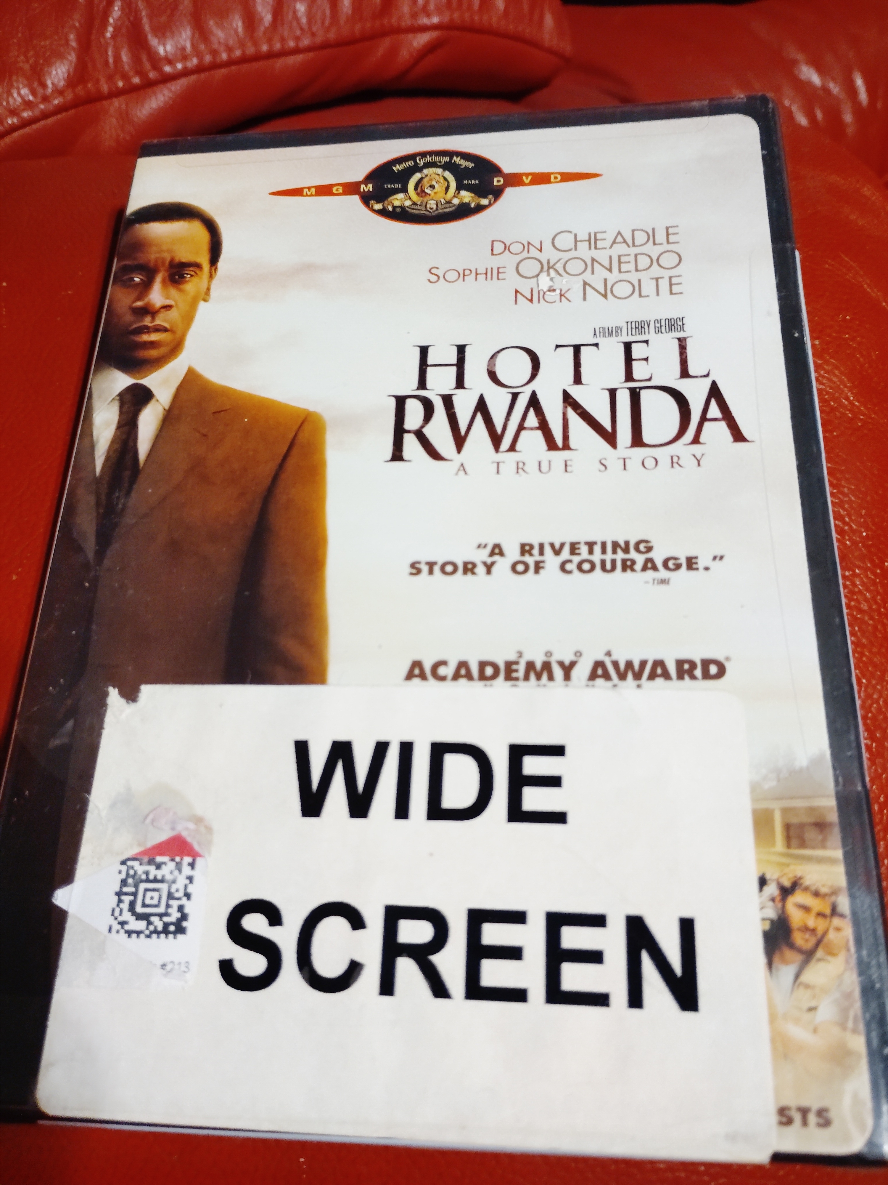 Free: Hotel Rwanda DVD Factory Sealed 