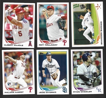 2013 Topps 11 different Cards with 6 RCs and 2 Inserts - All Listed