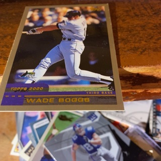1999 topps gold 2000 wade Boggs baseball card 