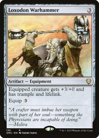 MTG | Loxodon Warhammer (135) | Phyrexia: All Will Be One Rare 