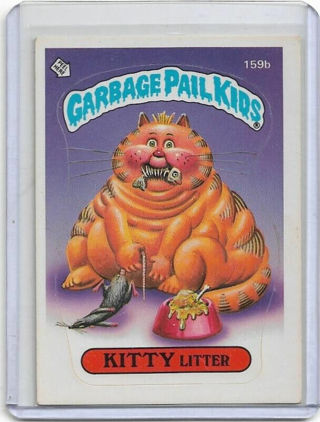 1986 TOPPS GARBAGE PAIL KIDS KITTY LITTER CARD 