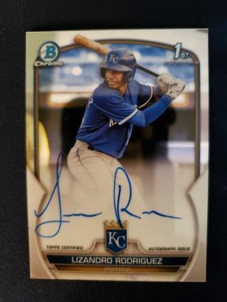 2023 Bowman Chrome Prospects Autograph Lizandro Rodriguez