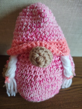 Hand Crocheted Amigurumi Gnome 