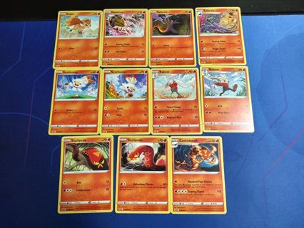 Pokemon SWSH Fire Cards