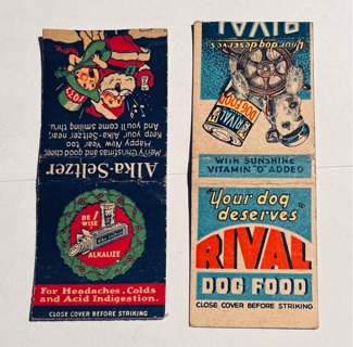 Pair of Vintage Matchbook Covers