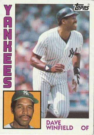 DAVE WINFIELD NEW YORK YANKEES 1984 TOPPS BASEBALL CARD