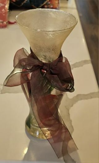 Pretty Vase with Ribbon