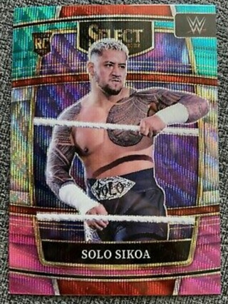 2023 WWE Select - Solo Sikoa Tri-Color Wave Prizm SP #58