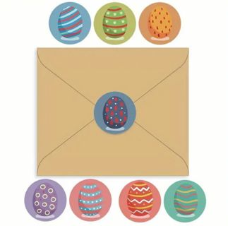 ➡️⭕NEW⭕(8) 1" EASTER EGG STICKERS!!⭕