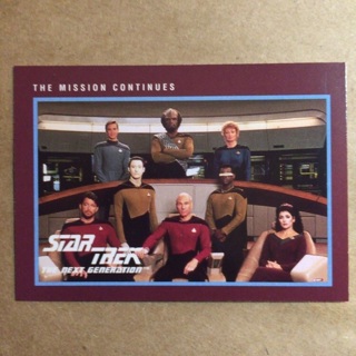 1991 Star Trek Next Generation SERIES II 25th Ann. Trading Card | THE MISSION CONTINUES | Card # 250