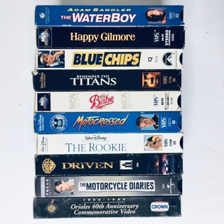 10-PK VHS Sports Movies Comedy & Drama