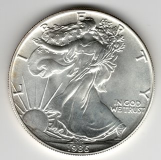 1986 American Liberty Silver Eagle Dollar