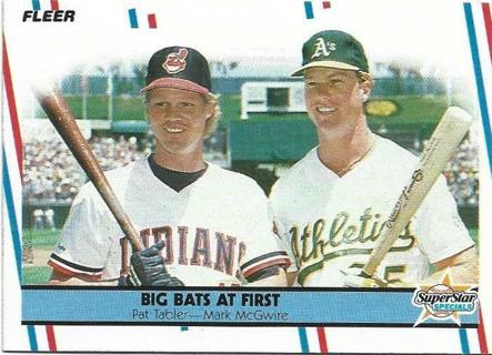 1988 FLEER PAT TABLER / MARK McGWIRE BIG BATS AT FIRST CARD