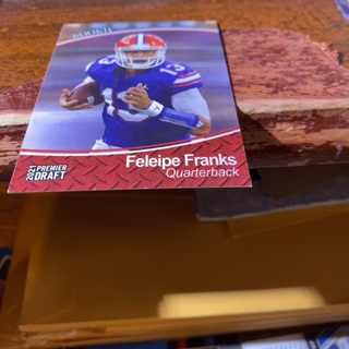 2021 sage premier draft feleipe franks rookie football card 