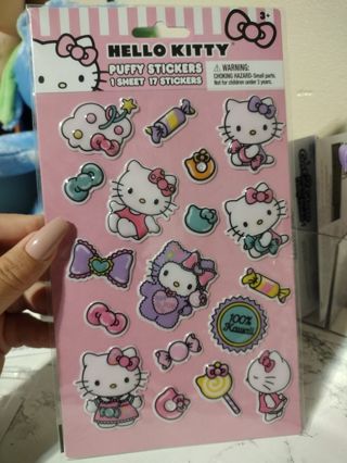 °° 2 Hello Kitty Puffy Sticker Sheets°°Read Description