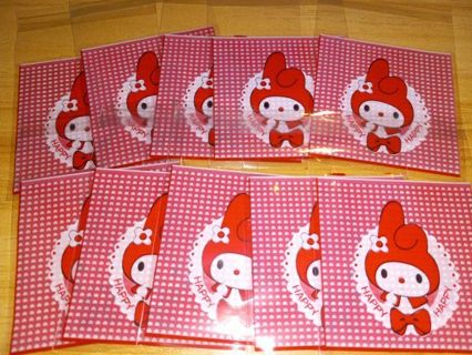 My melody 10 pc cello bags 7x3 no refunds regular mail only Very nice quality