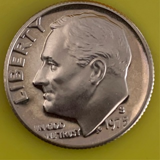 1975-S 10C Proof Cameo Roosevelt Dime Uncirculated