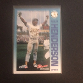 1992 Fleer 7/11 Citgo Rickey Henderson #17