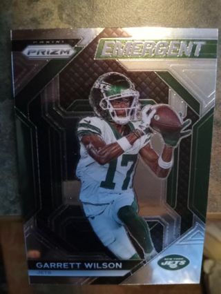 2023 PANINI PRIZM EMERGENT GARRETT WILSON NEW YORK JETS FOOTBALL CARD# H-20