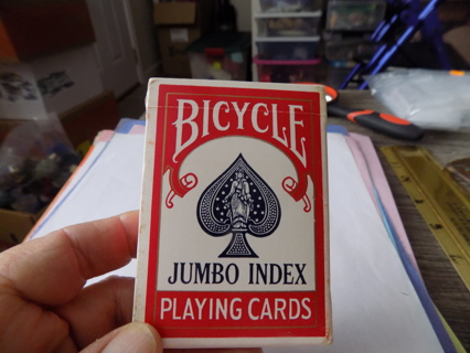 Deck of Bicycle Jumbo Index playing cards